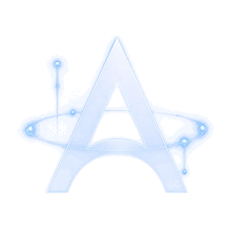 Isotipo de Adapt: una letra A rodeada por una órbita azul